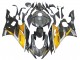 Billigste Yamaha YZF 600 R6 Motorrad Verkleidung 2017-2023 - Gold Schwarz Carbonfaser