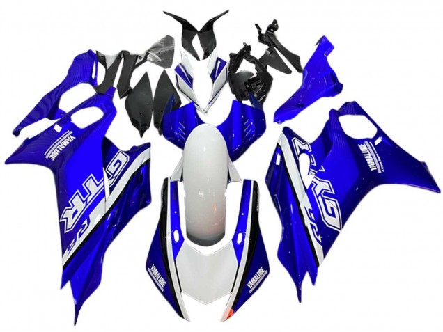 Billigste Yamaha YZF 600 R6 Motorrad Verkleidung 2017-2023 - Weiss Blau GYTR