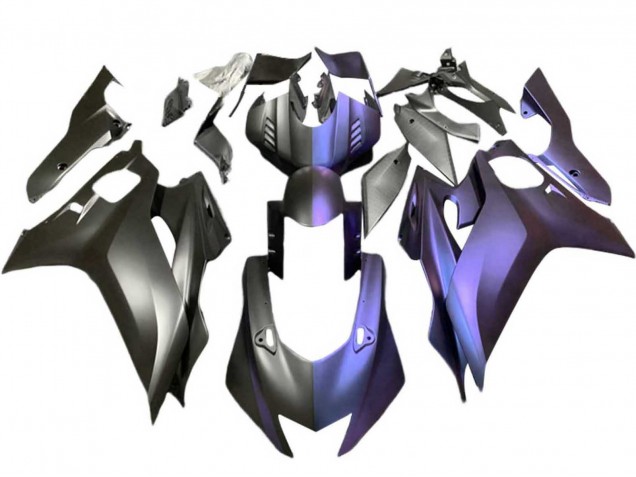 Billigste Yamaha YZF 600 R6 Motorrad Verkleidung 2017-2023 - Matt Schwarz Lila