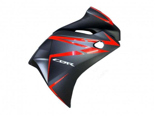 Billigste Honda CBR250RR Motorrad Verkleidung 2011-2015 - Matt Schwarz Rot Streifen