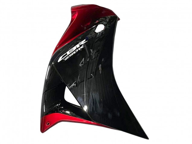 Billigste Honda CBR250RR Motorrad Verkleidung 2011-2015 - Glanzendes Schwarz Rot