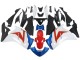 Billigste Honda CBR250RR Motorrad Verkleidung 2011-2015 - Weiss Rot Hellblau