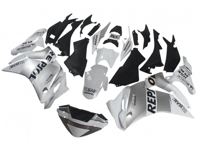 Billigste Honda CBR250RR Motorrad Verkleidung 2011-2015 - Silber Weiss Schwarz Repsol