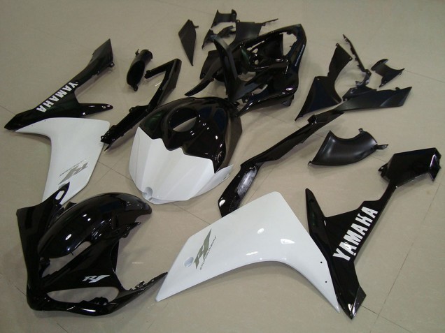 Billigste Yamaha YZF R1 Motorrad Verkleidung 2007-2008 - Weiss Schwarz