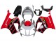 Billigste Honda VTR1000 Motorrad Verkleidung 2000-2006 - Silber Rot Schwarz Streifen Rennen