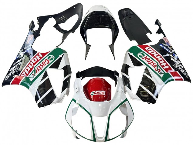 Billigste Honda VTR1000 Motorrad Verkleidung 2000-2006 - Weiss Rot Grun Glanzendes Schwarz Castrol