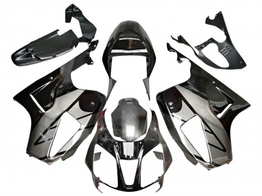 Billigste Honda VTR1000 Motorrad Verkleidung 2000-2006 - Silber Glanzendes Schwarz