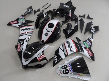 Billigste Yamaha YZF R1 Motorrad Verkleidung 2007-2008 - Weiss Schwarz Rot Volvo Fimer Sterilgarda