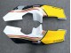 Billigste Honda NSR250R Motorrad Verkleidung 1988-1989 - Weiss Gelb Gold Glanzendes Schwarz