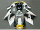 Billigste Honda NSR250R Motorrad Verkleidung 1988-1989 - Weiss Gelb Gold Glanzendes Schwarz