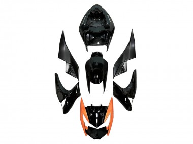 Billigste Kawasaki Z1000 Motorrad Verkleidung 2003-2006 - Glanzendes Schwarz Orange