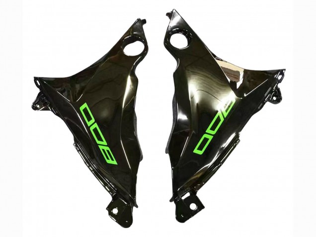 Billigste Kawasaki Z800 Motorrad Verkleidung 2013-2018 - Grun Glanzendes Schwarz