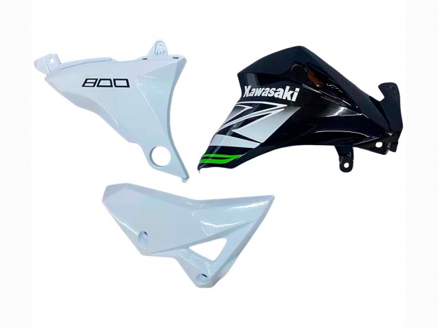 Billigste Kawasaki Z800 Motorrad Verkleidung 2013-2018 - Weiss Glanzendes Schwarz Grun