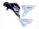 Billigste Kawasaki Z800 Motorrad Verkleidung 2013-2018 - Weiss Glanzendes Schwarz Grun