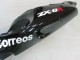 Billigste Kawasaki ZX9R Motorrad Verkleidung 2000-2001 - Glanzendes Schwarz Weiss West