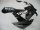 Billigste Kawasaki ZX9R Motorrad Verkleidung 2000-2001 - Glanzendes Schwarz Weiss West