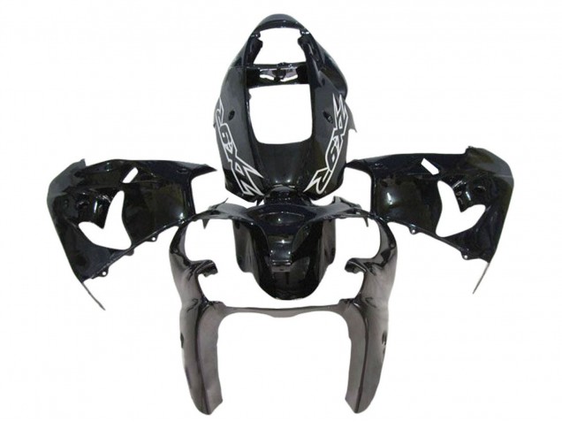 Billigste Kawasaki ZX9R Motorrad Verkleidung 2000-2001 - Glanzendes Schwarz