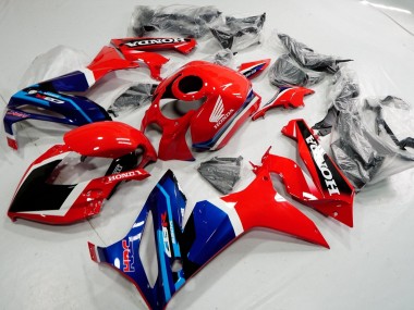 Billigste Honda CBR650R Motorrad Verkleidung 2019-2020 - Rot Weiss Blau Glanzendes Schwarz HRC