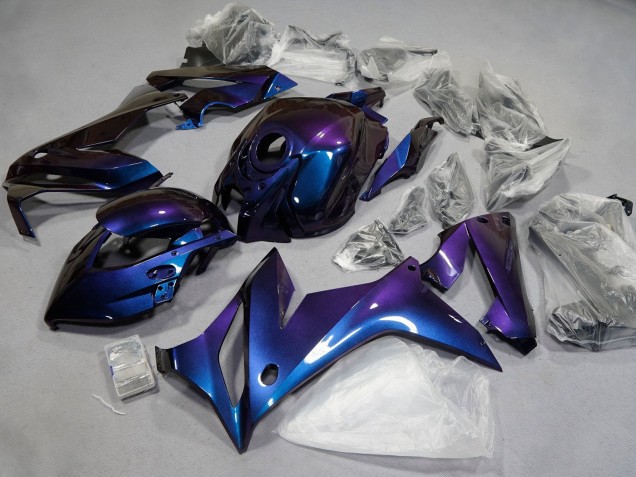 Billigste Honda CBR650R Motorrad Verkleidung 2021-2023 - Chameleon Blau Lila