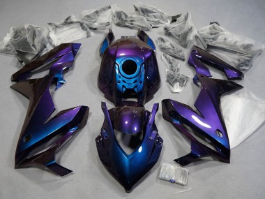 Billigste Honda CBR650R Motorrad Verkleidung 2021-2023 - Chameleon Blau Lila