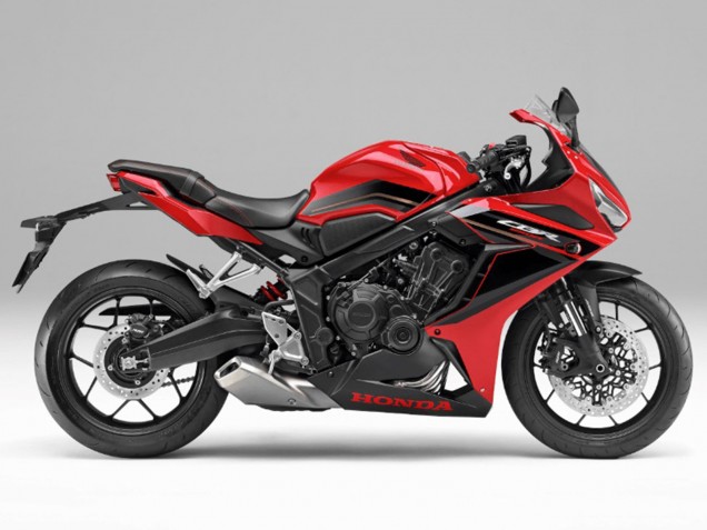 Billigste Honda CBR650R Motorrad Verkleidung 2021-2023 - Rot Schwarz