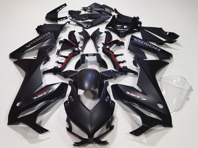 Billigste Honda CBR650R Motorrad Verkleidung Kit 2021-2023 - Matt Schwarz