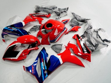 Billigste Honda CBR650R Motorrad Verkleidung 2021-2023 - Rot Blau HRC