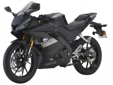 Billigste Yamaha YZF R15 Motorrad Verkleidung 2018-2024 - Matt Schwarz Silber