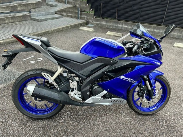Billigste Yamaha YZF R15 Motorrad Verkleidung 2018-2024 - Blau Silber