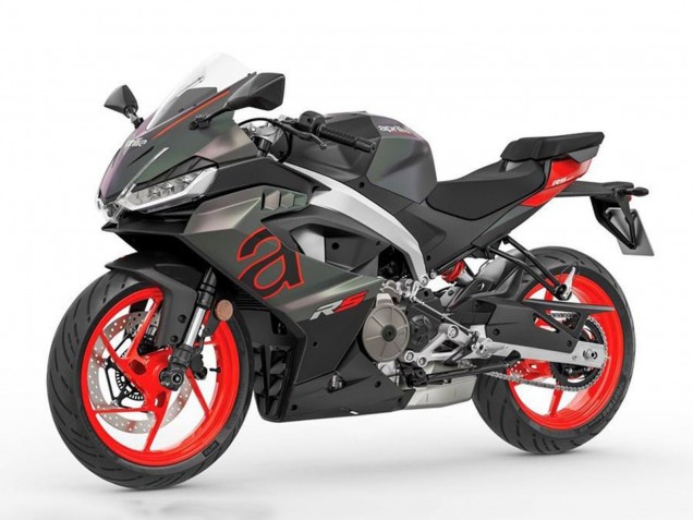 Billigste Aprilia RS457 Motorrad Verkleidung 2024-2025 - Matt Schwarz Grau Rot