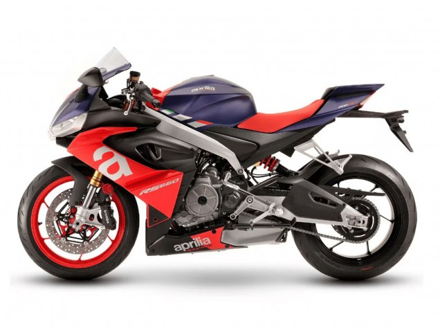 Billigste Aprilia RS660 Motorrad Verkleidung 2020-2024 - Matt Blau Rot Silber