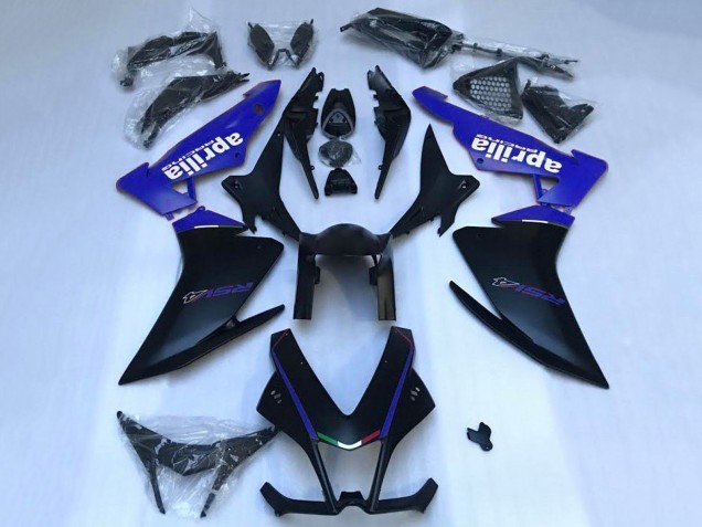 Billigste Aprilia RSV4 1000 Motorrad Verkleidung 2009-2015 - Matt Schwarz Blau