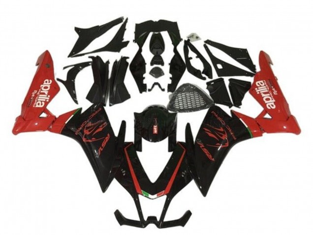 Billigste Aprilia RSV4 1000 Motorrad Verkleidung 2009-2015 - Schwarz Rot