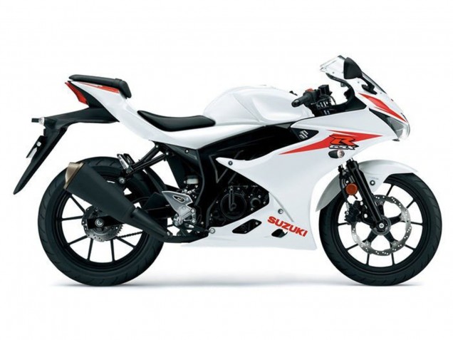 Billigste Suzuki GSXR125 Motorrad Verkleidung 2017-2025 - Weiss Rot