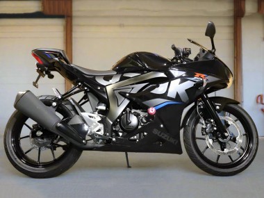 Billigste Suzuki GSXR125 Motorrad Verkleidung 2017-2025 - Schwarz Silber Blau