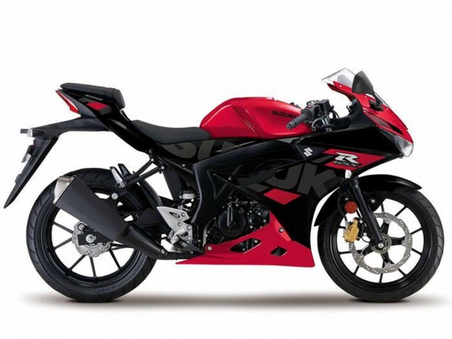 Billigste Suzuki GSXR125 Motorrad Verkleidung 2017-2025 - Rot Schwarz