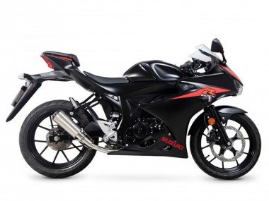 Billigste Suzuki GSXR125 Motorrad Verkleidung 2017-2025 - Schwarz Rot Weiss