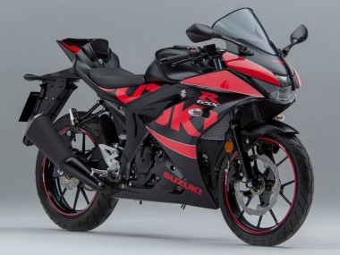 Billigste Suzuki GSXR125 Motorrad Verkleidung 2017-2025 - Schwarz Rot