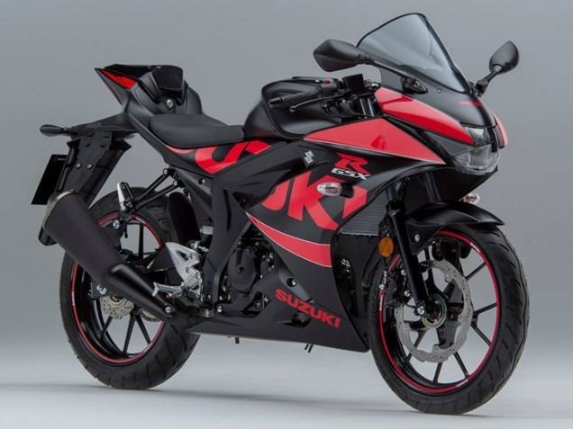 Billigste Suzuki GSXR125 Motorrad Verkleidung 2017-2025 - Schwarz Rot