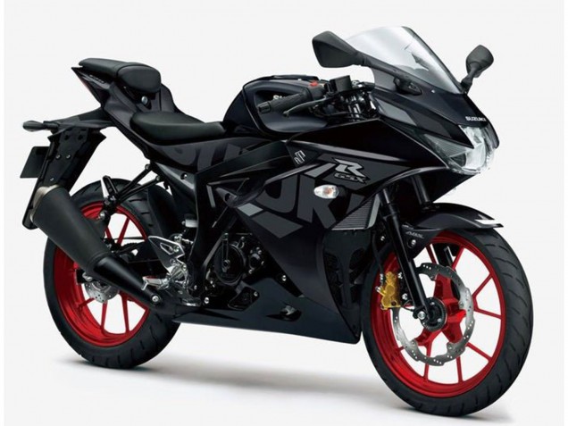 Billigste Suzuki GSXR125 Motorrad Verkleidung 2017-2025 - Schwarz