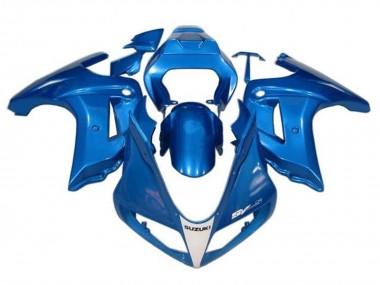 Billigste Suzuki SV650 Motorrad Verkleidung 2003-2013 - Blau Weiss