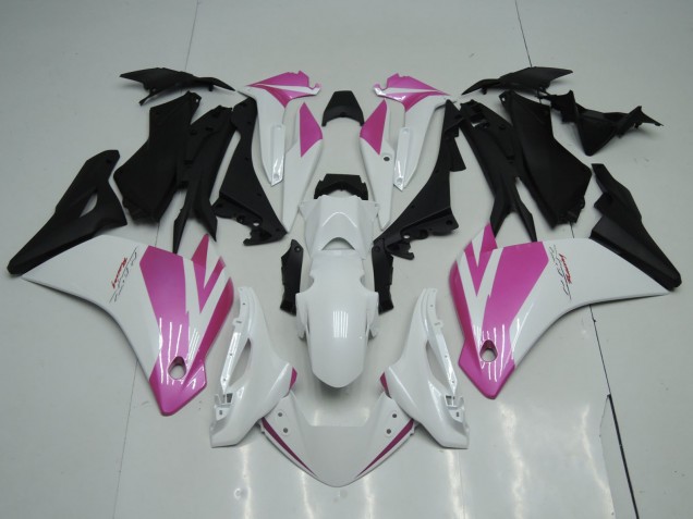Billigste Honda CBR125R Motorrad Verkleidung 2002-2006 - Weiss Rosa Matt Schwarz