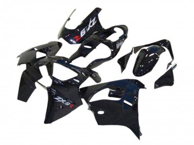 Billigste Kawasaki ZX9R Motorrad Verkleidung 2002-2003 - Glanzendes Schwarz
