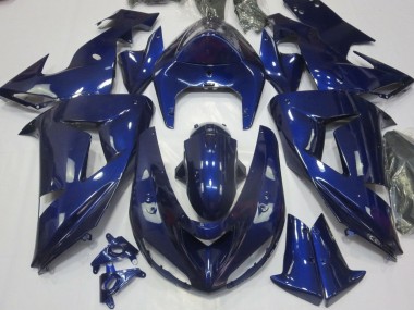 Billigste Kawasaki ZX10R Motorrad Verkleidung 2006-2007 - Dunkel Blau