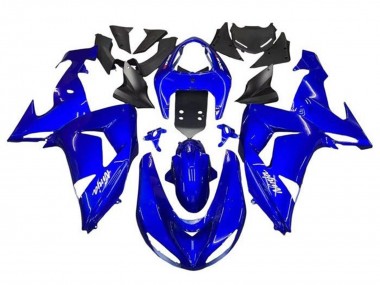 Billigste Kawasaki ZX10R Motorrad Verkleidung 2006-2007 - Blau Weiss