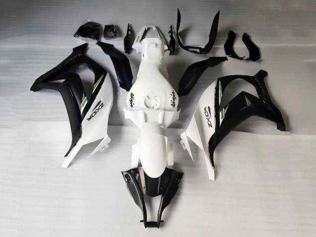 Billigste Kawasaki ZX10R Motorrad Verkleidung 2016-2020 - Weiss Schwarz Grun Streifen
