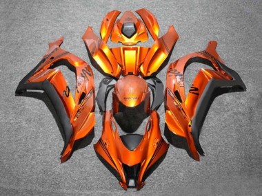 Billigste Kawasaki ZX10R Motorrad Verkleidung 2016-2020 - Orange Schwarz