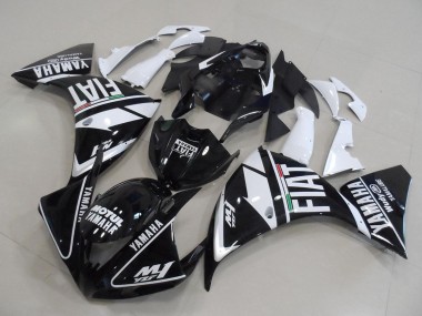Billigste Yamaha YZF R1 Motorrad Verkleidung 2012-2014 - Weiss Schwarz Fiat