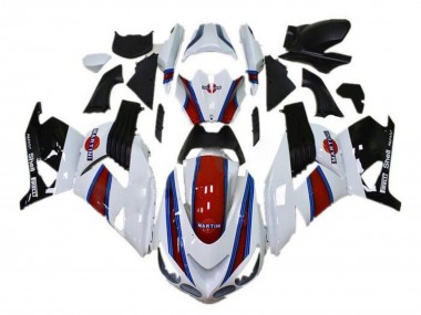 Billigste Kawasaki ZX14R ZZR1400 Motorrad Verkleidung 2006-2011 - Weiss Rot Blau Schwarz Martini