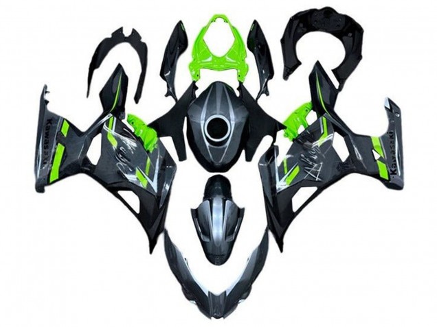 Billigste Kawasaki Ninja 400 Motorrad Verkleidung 2018-2024 - Grun Grau